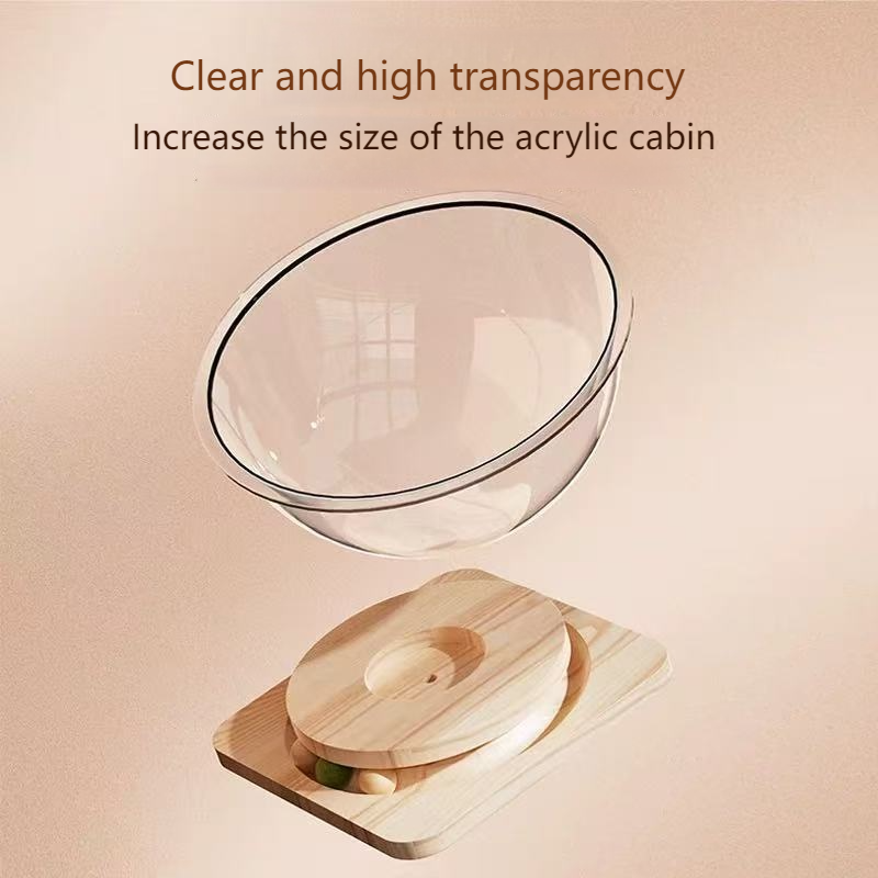 Capsula spatiala – Culcus transparent pentru pisici